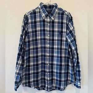 Polo Ralph Lauren | Navy and White Plaid Men's Shirt